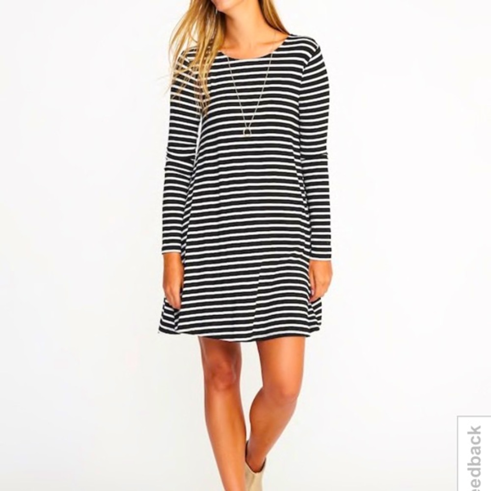 Black & White Striped Old Navy Sweater Dress